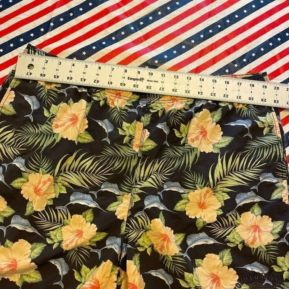 Tommy Bahama Marlin Floral Tropical Swim Trunks